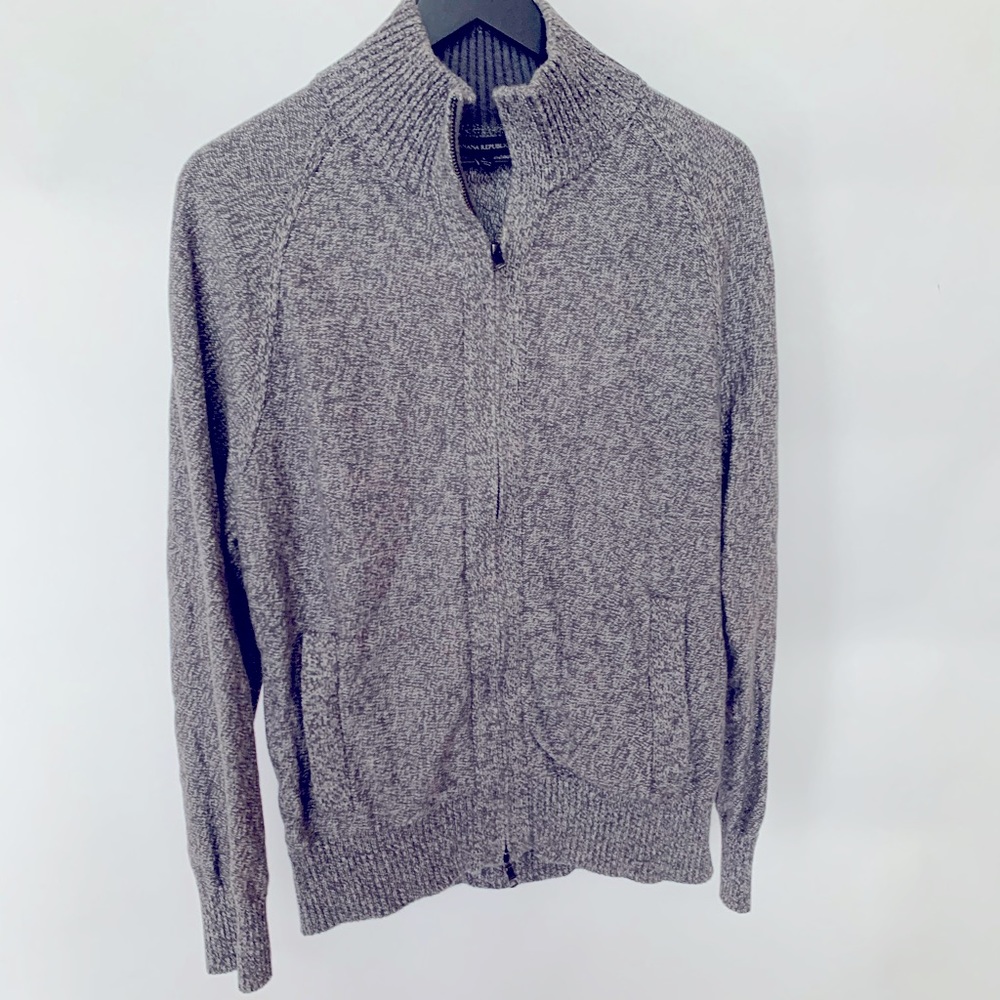 LIKE NEW Banana Republic Mens Zip-up Sweater